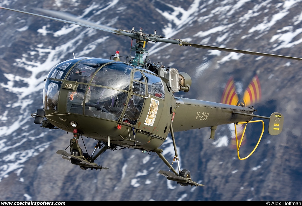 Switzerland - Air Force &ndash; F+W Emmen SE-3160 Alouette III  V-259
