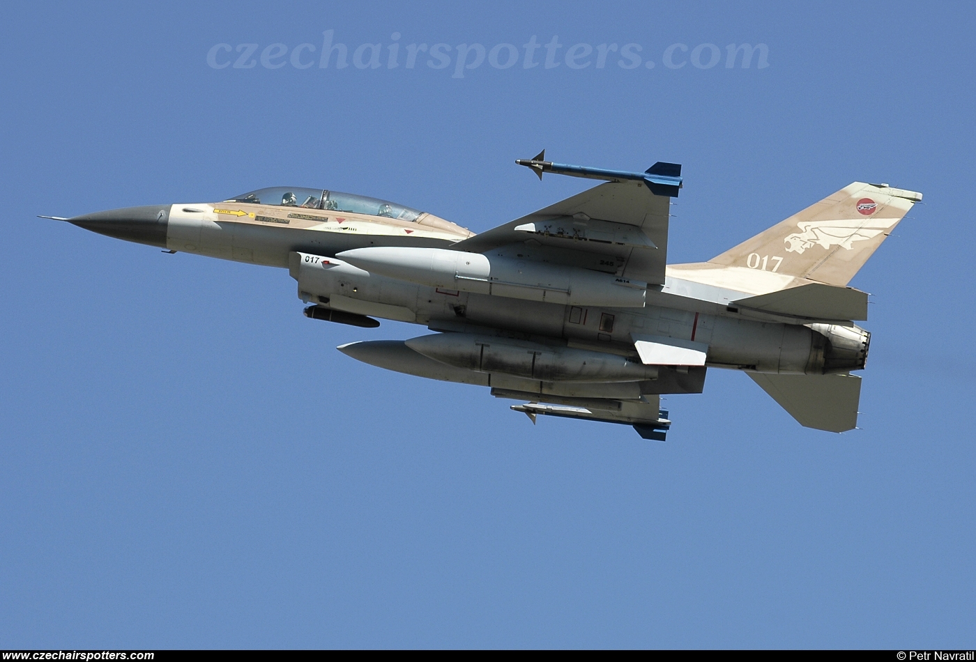 Israel - Air Force &ndash; General Dynamics F-16B-05-CF Netz   017