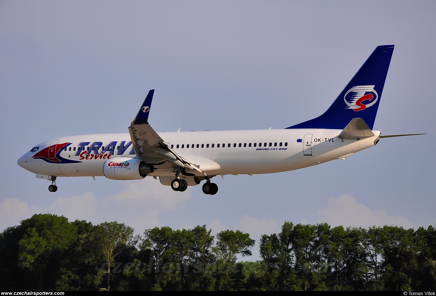 Travel Service &ndash; Boeing Boeing 737-8FN OK-TVL