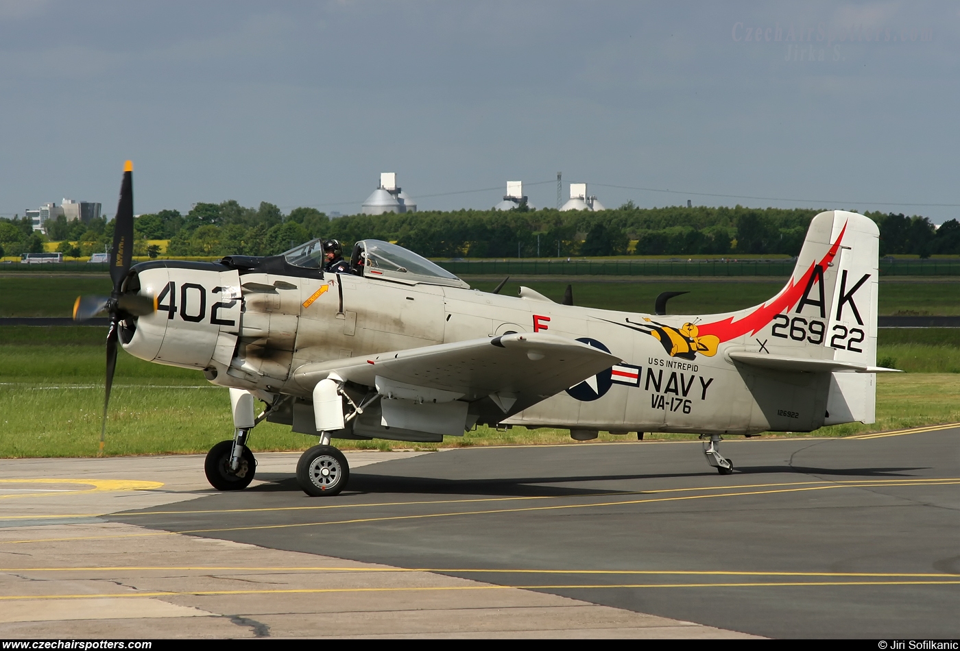 Kennet Aviation &ndash; Douglas A-1D Skyraider (AD-4NA) G-RADR / 126922/AK-402