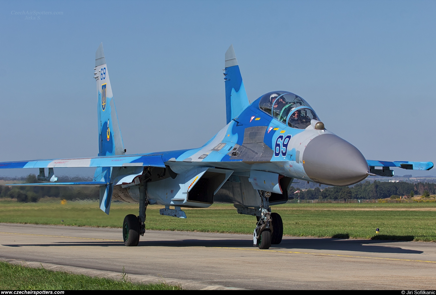 Ukraine - Air Force &ndash; Sukhoi Su-27 UB Flanker C 69 BLUE