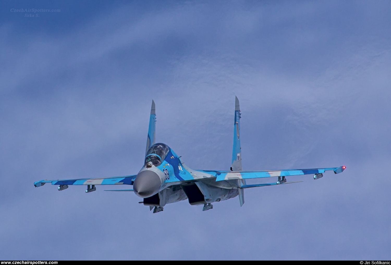 Ukraine - Air Force &ndash; Sukhoi Su-27 UB Flanker C 69 BLUE