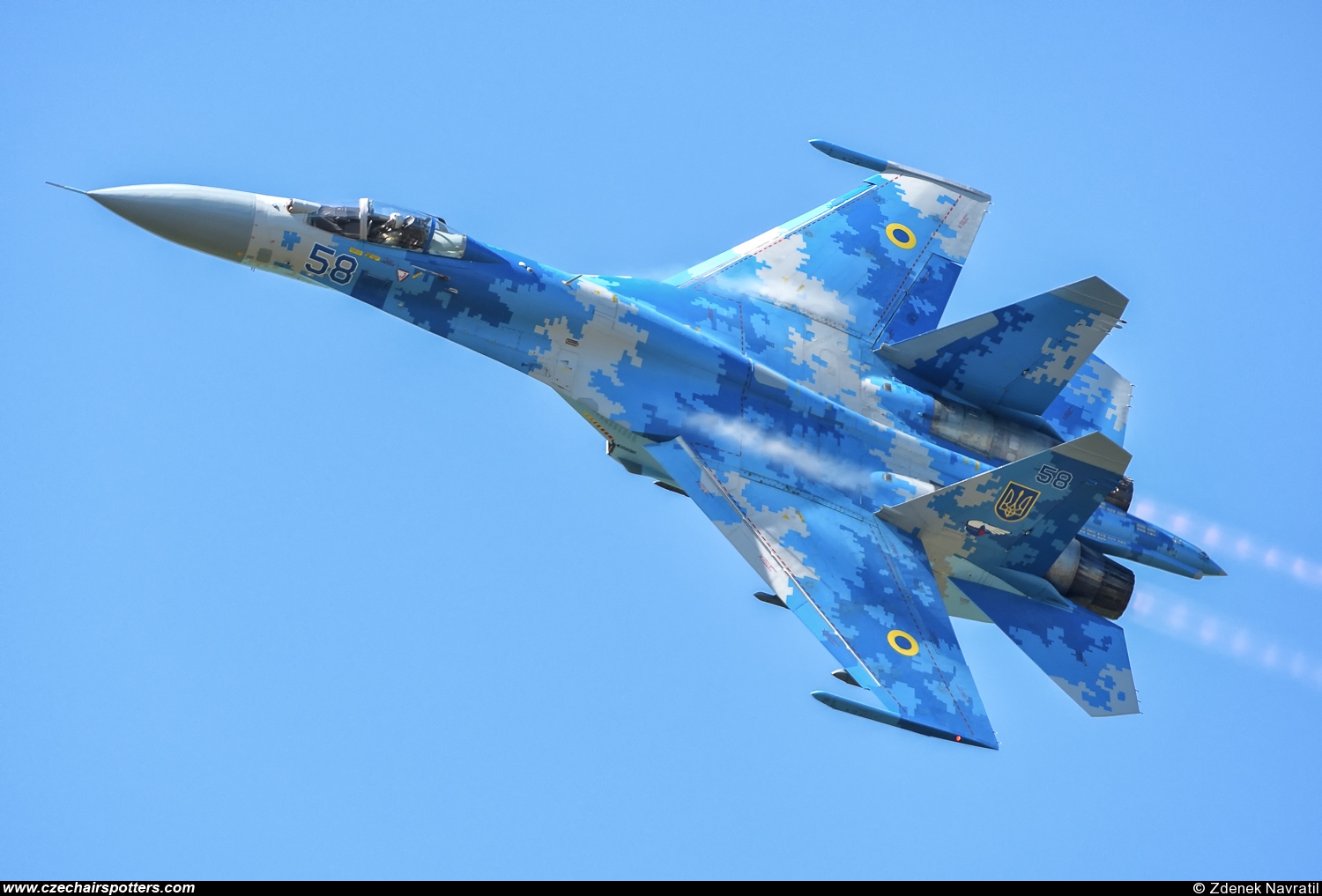 Ukraine - Air Force &ndash; Sukhoi Su-27 Flanker-B 58 BLUE