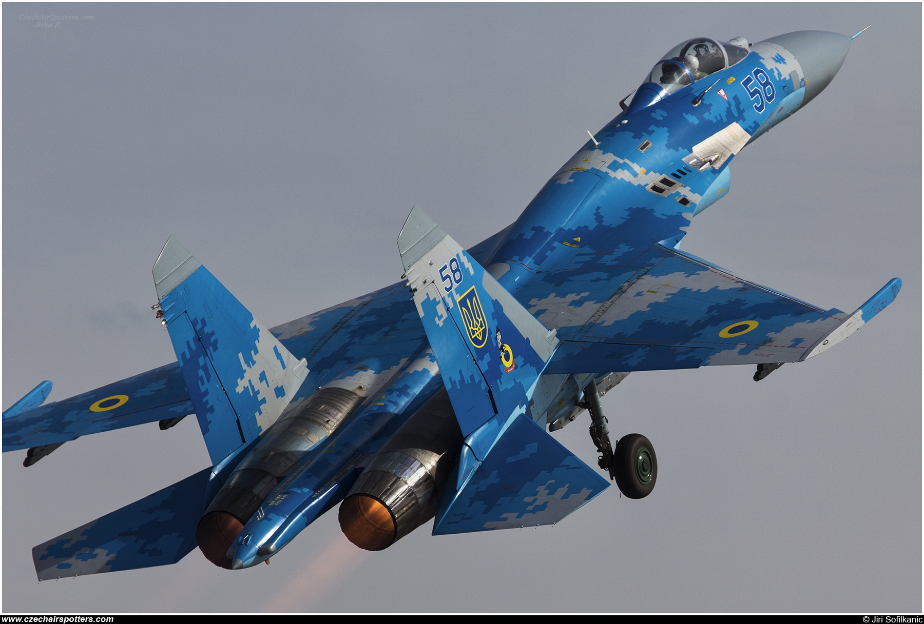 Ukraine - Air Force &ndash; Sukhoi Su-27 Flanker B 58 BLUE