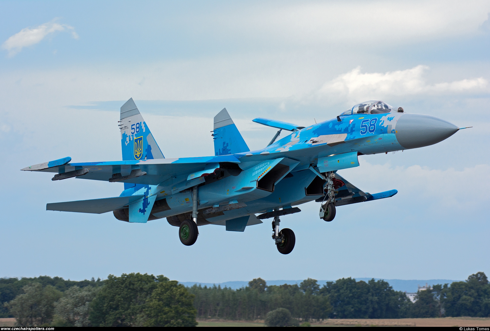 Ukraine - Air Force &ndash; Sukhoi Su-27 Flanker B 58 BLUE