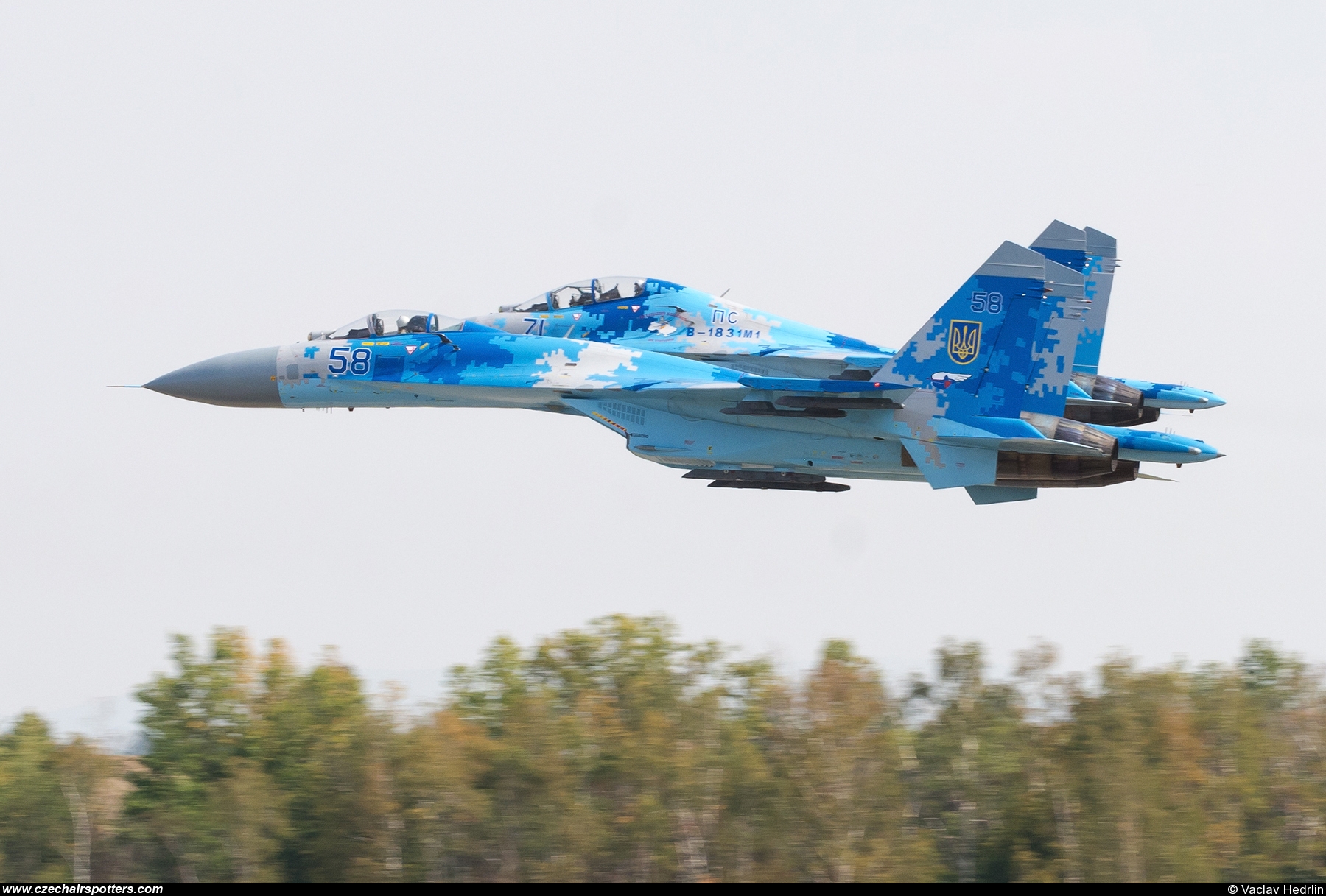 Ukraine - Air Force &ndash; Sukhoi Su-27 Flanker B 58 BLUE