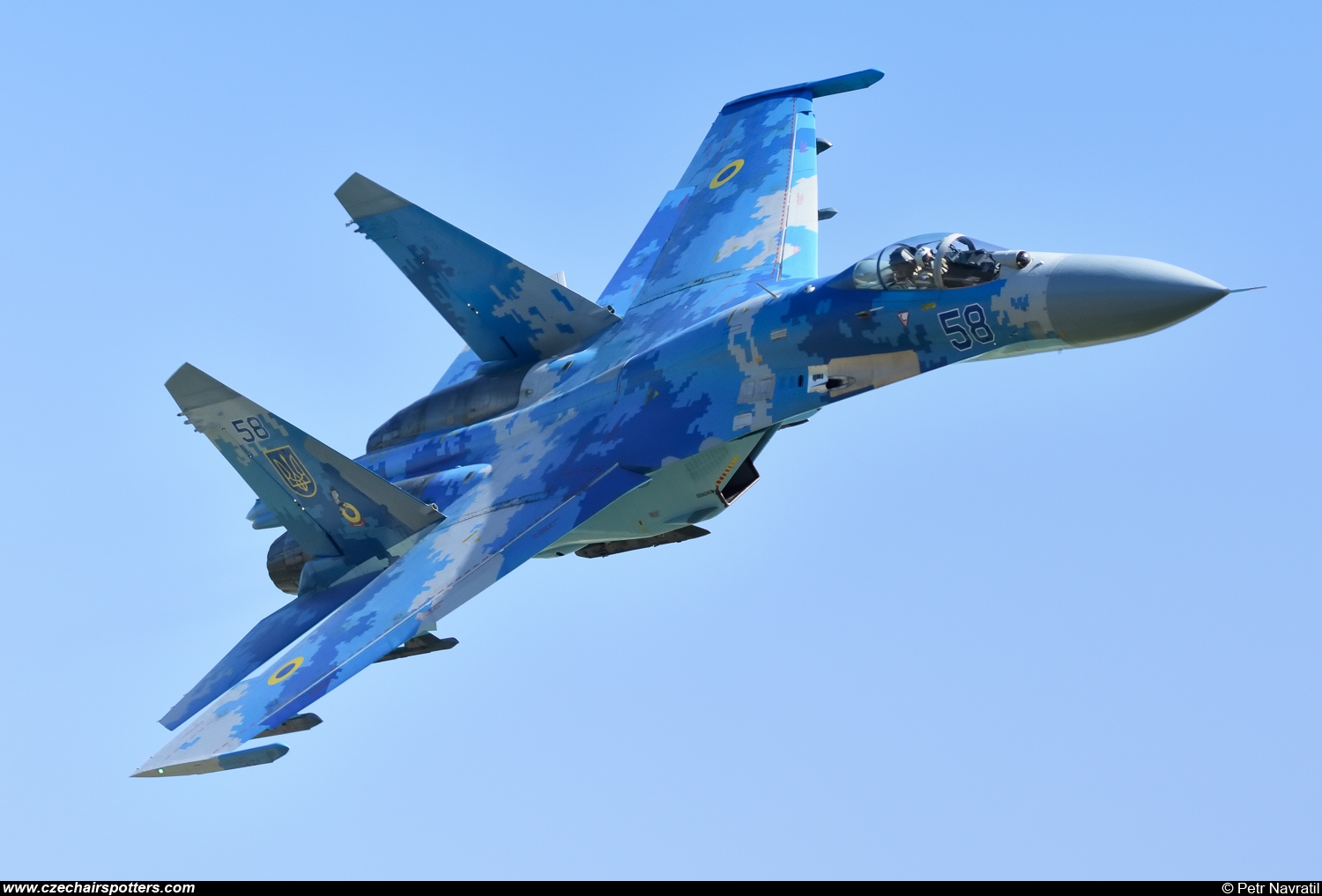 Ukraine - Air Force &ndash; Sukhoi Su-27 Flanker B 58 BLUE
