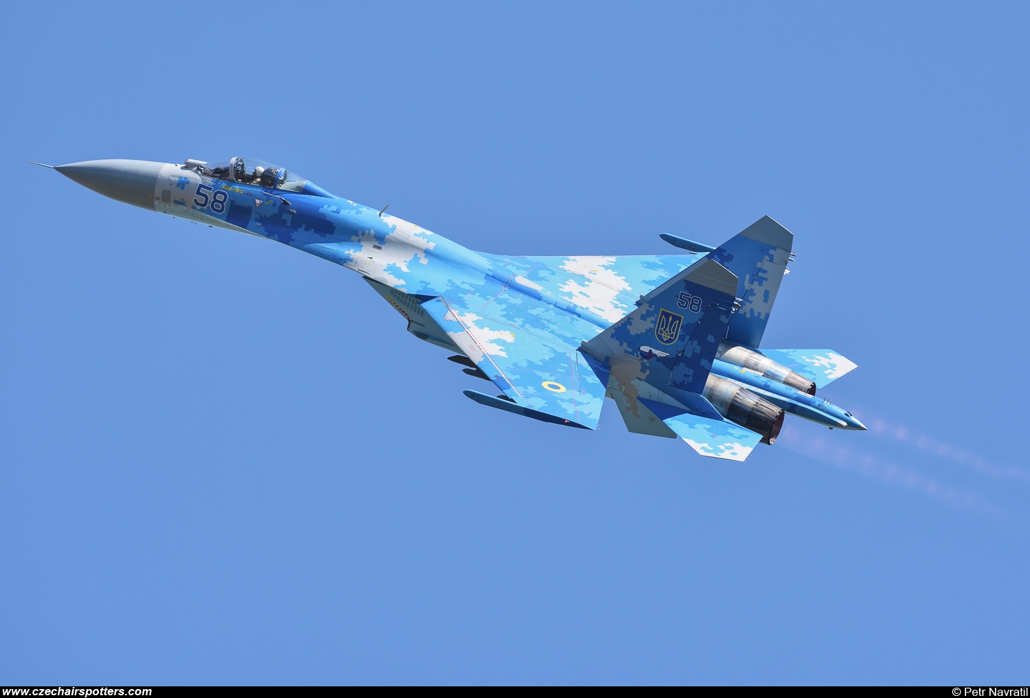 Ukraine - Air Force &ndash; Sukhoi Su-27 Flanker B 58 BLUE