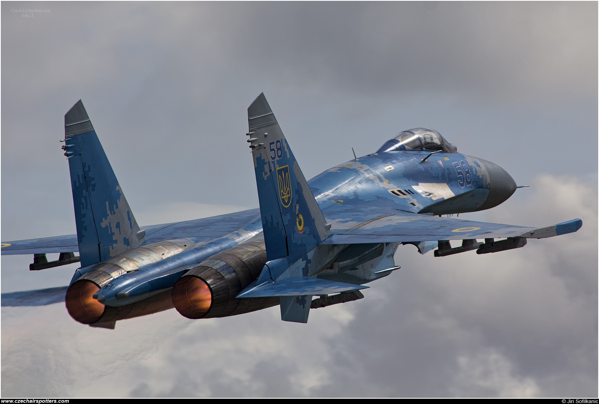 Ukraine - Air Force &ndash; Sukhoi Su-27 Flanker B 58 BLUE