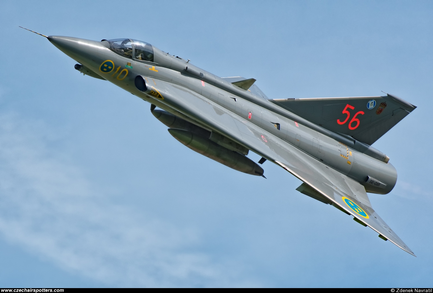 Sweden - Air Force &ndash; Saab J35F Draken SE-DXR/10/56