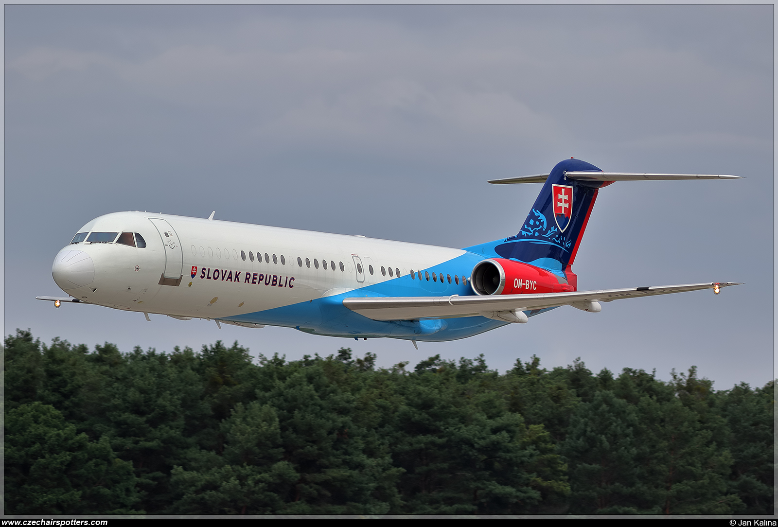 Slovakia - Air Force &ndash; Fokker Fokker 100 OM-BYC