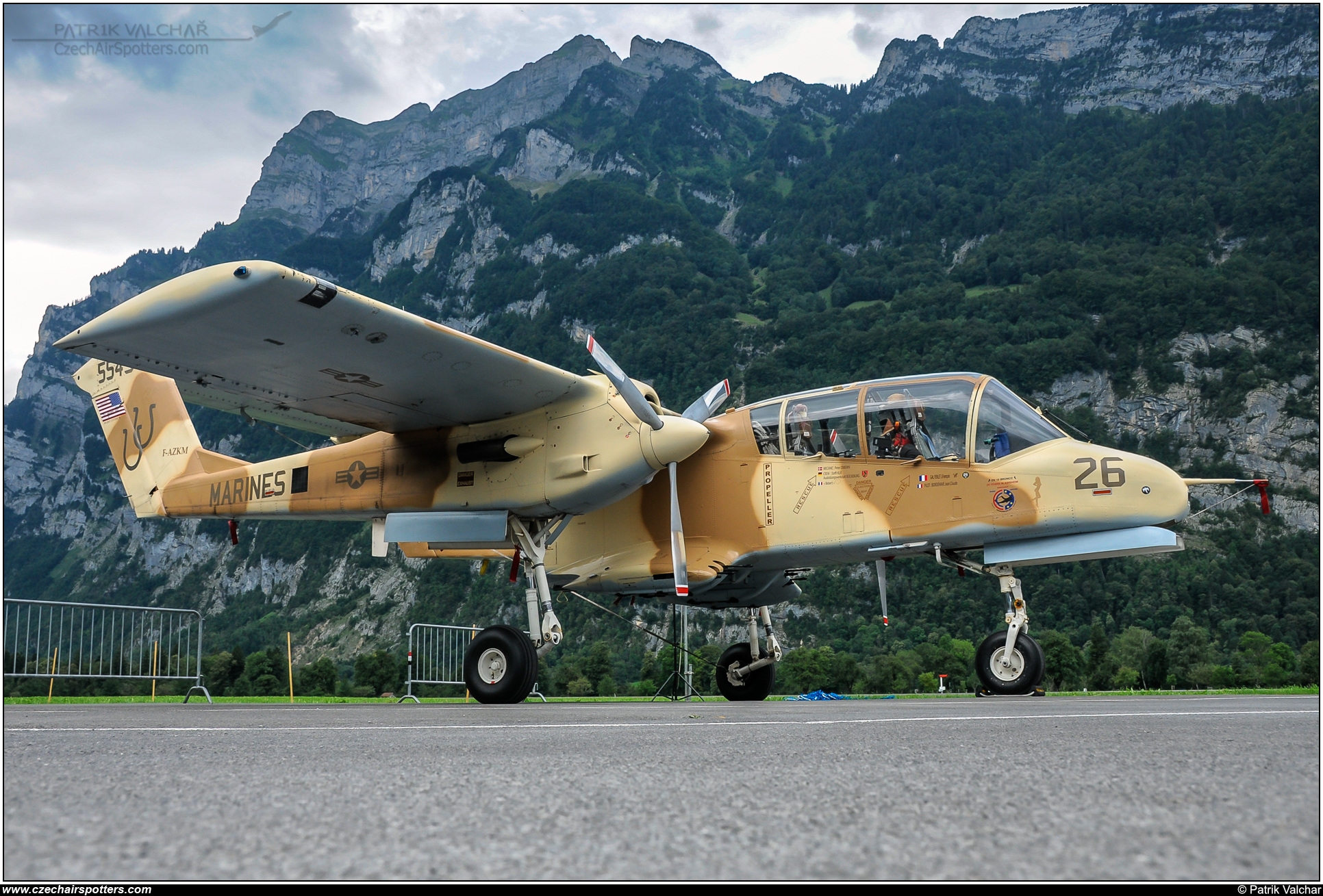 private &ndash; North American Rockwell OV-10B Bronco F-AZKM / 55454 / UU-26