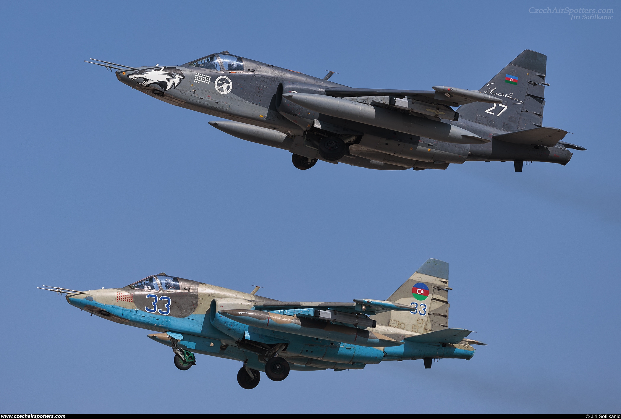 Azerbaijan - Air Forces &ndash; Sukhoi Su-25 ML Frogfoot 27 WHITE