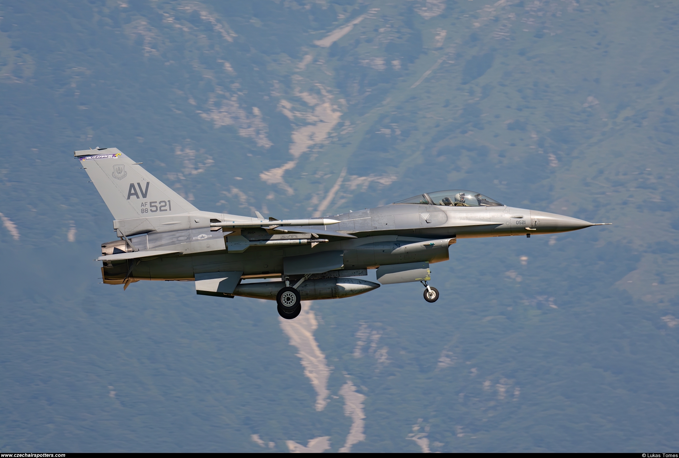 USA - Air Force – General Dynamics F-16C Fighting Falcon 88-0521